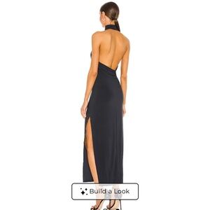 Norma Kamali Black Backless Dress
